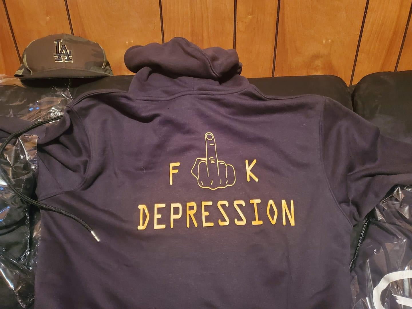 F Depression Hoodies